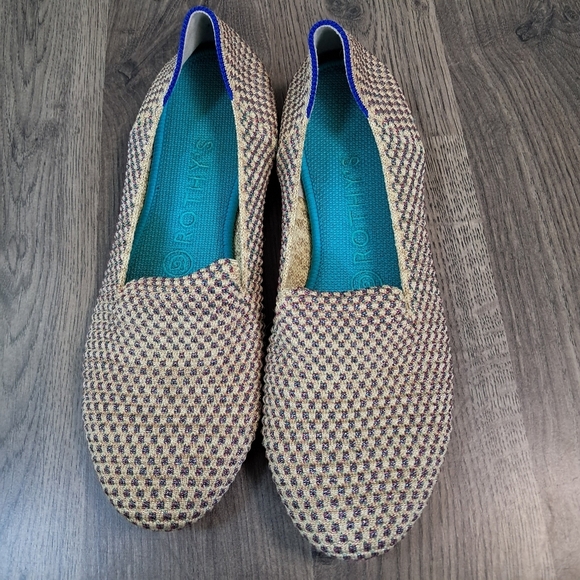 Rothy's The Round Womens 7.5 Multi Metallic Slip On Flats - Limited Edition - Picture 3 of 6